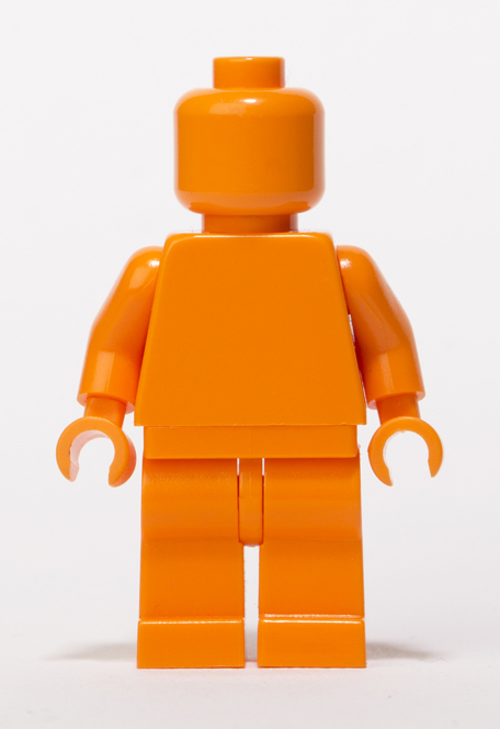 Orange Lego Monochrome minifigure